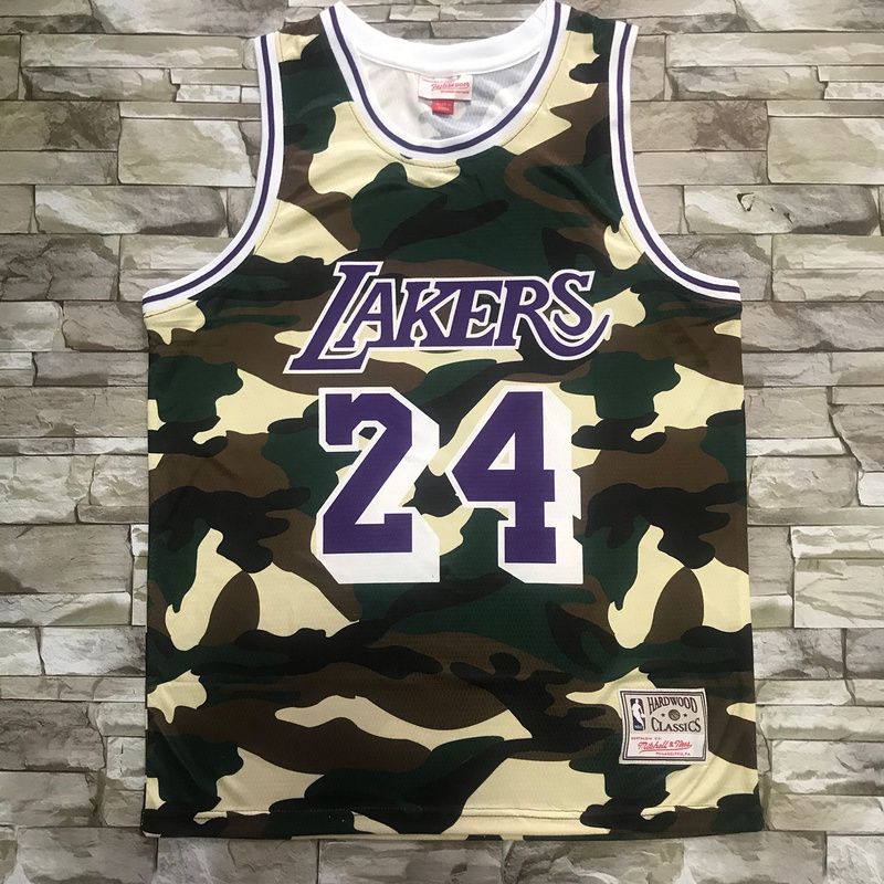 Men Los Angeles Lakers 24 Bryant Camo NBA Jersey